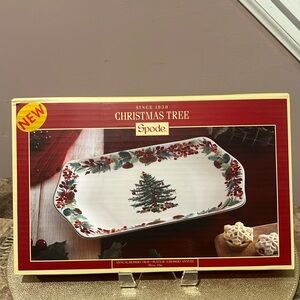 Spode Christmas Tree Annual Dessert Tray 12” 2023